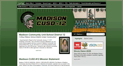 Desktop Screenshot of madisoncusd12.org
