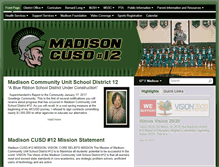 Tablet Screenshot of madisoncusd12.org